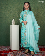 Printed Kurti Set with Handwork