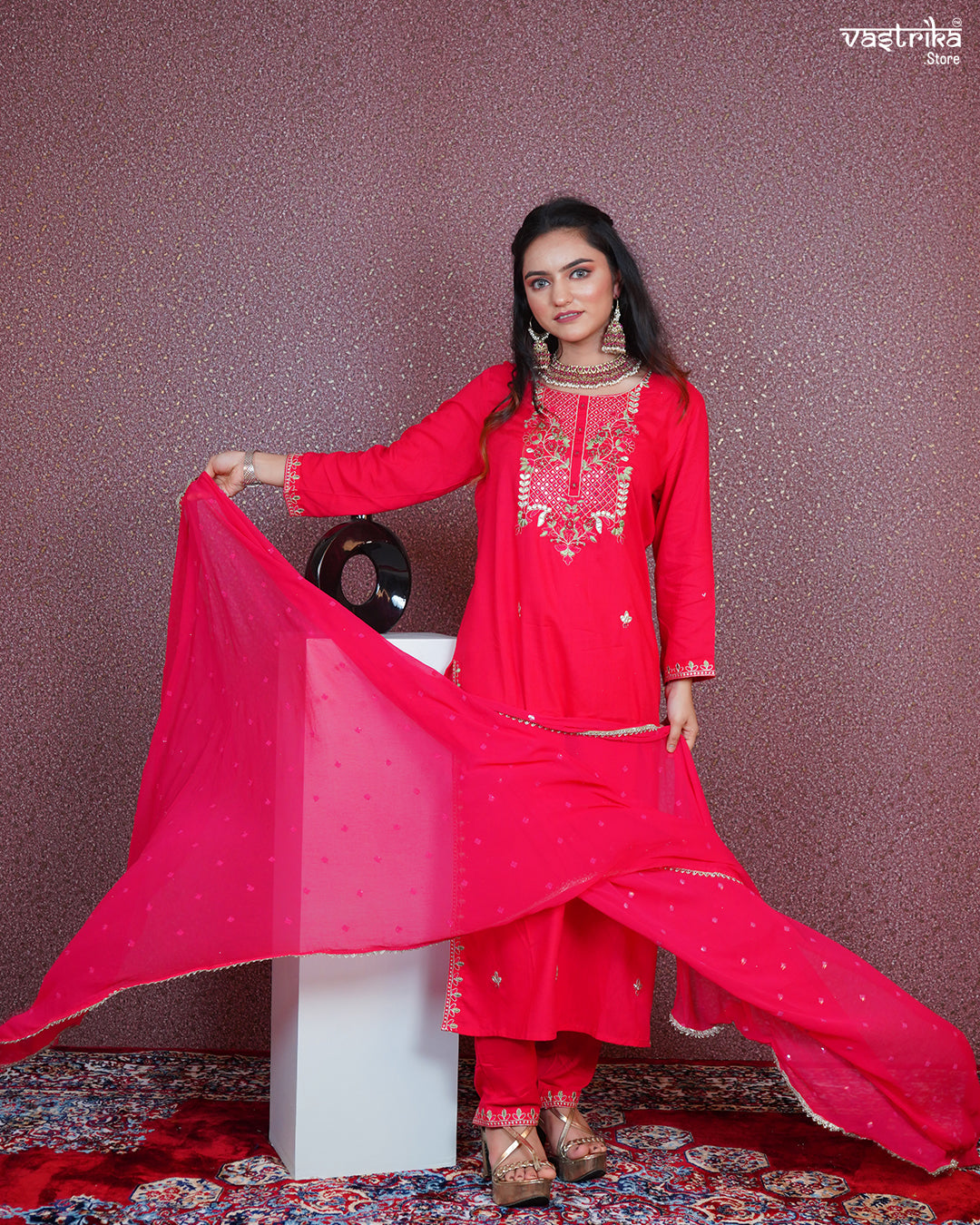 Exquisite Handcrafted Kurti Set