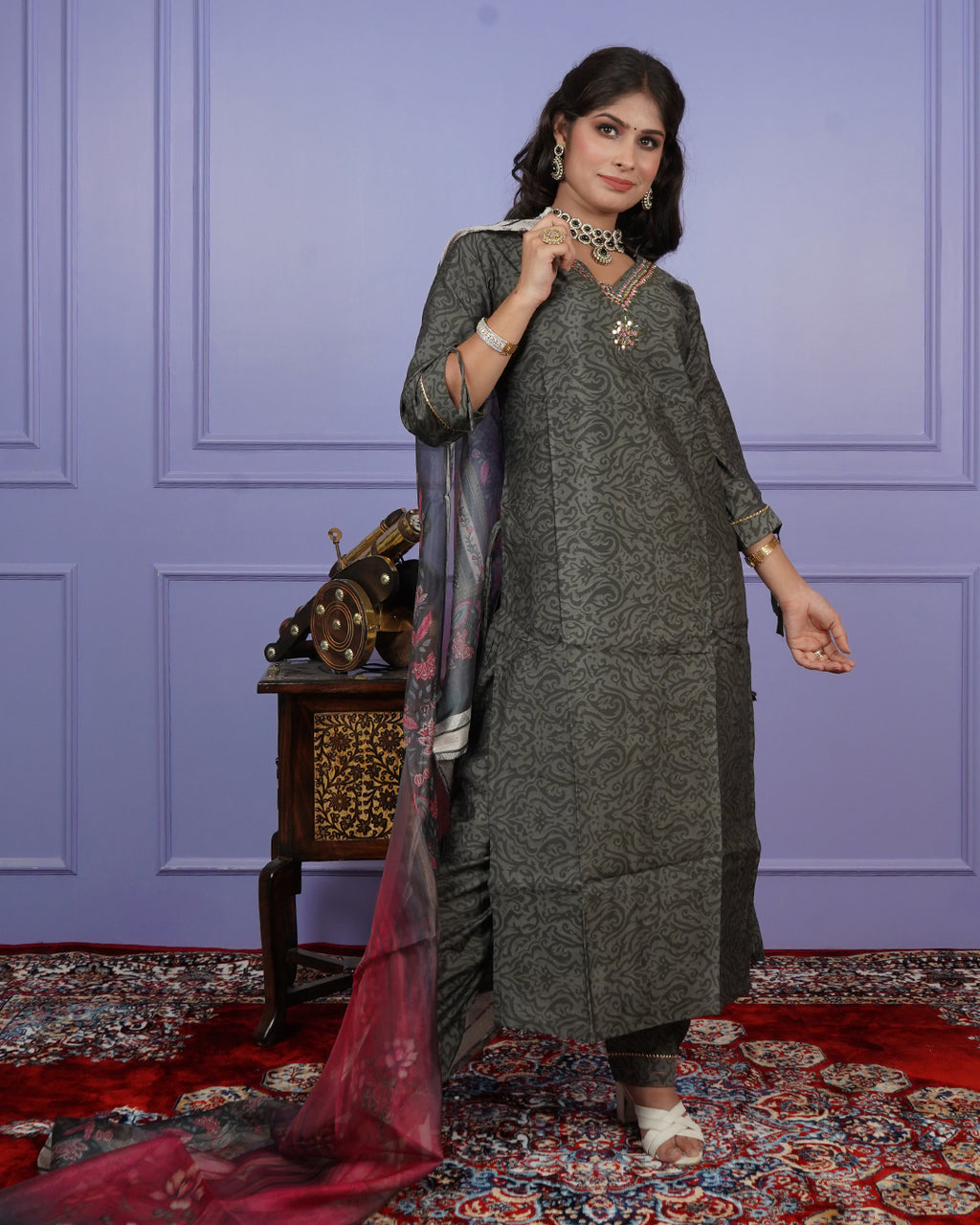 Self-Printed Kurti Set