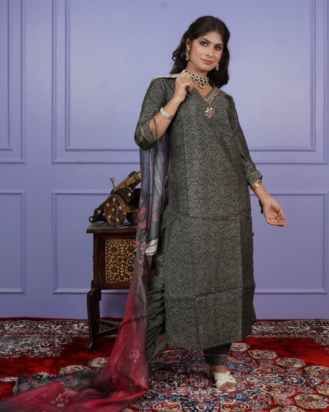 Self-Printed Kurti Set