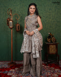 Printed Frock-Style Sharara Set