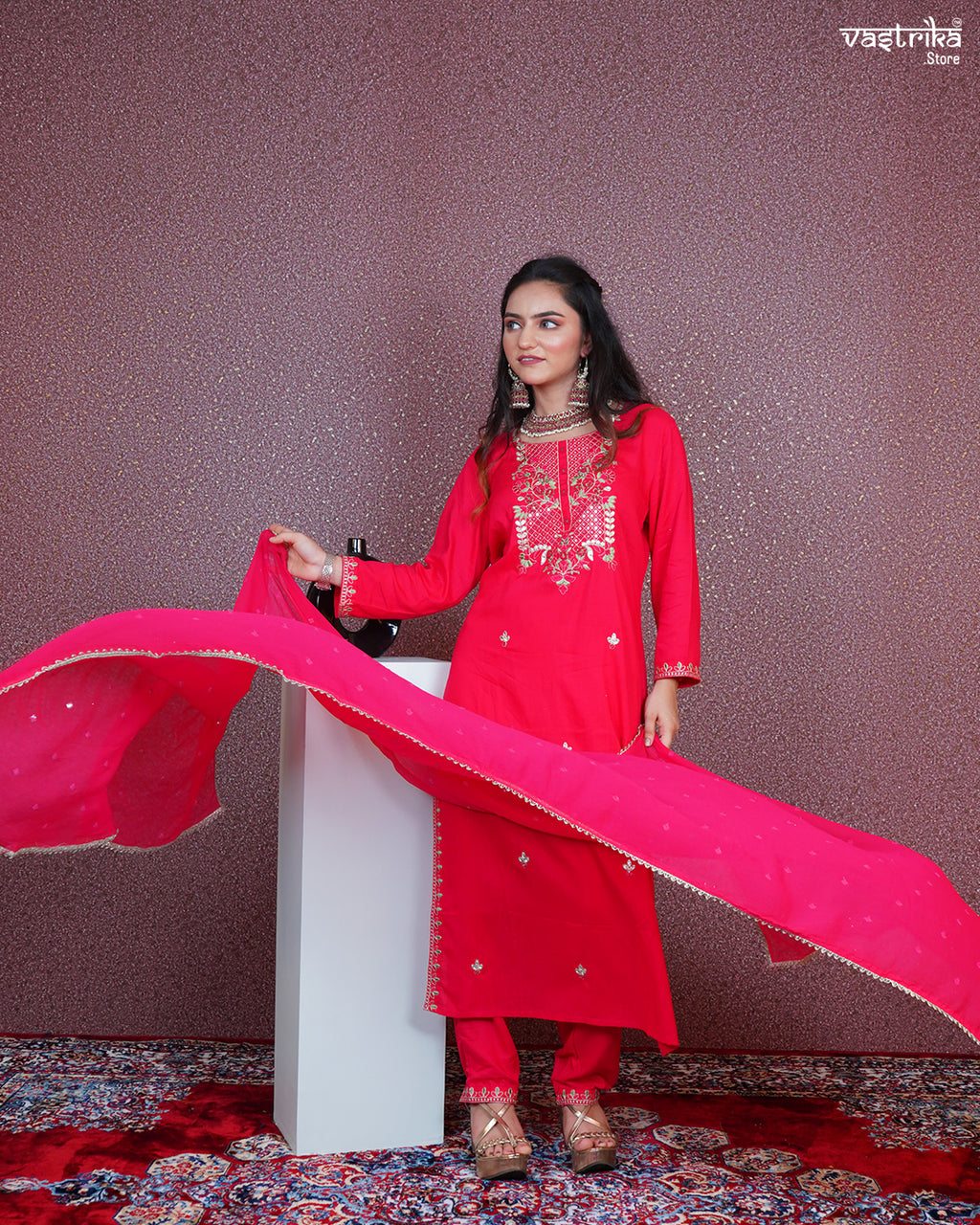 Exquisite Handcrafted Kurti Set