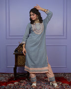 Thread & Chikankari Kurti Set