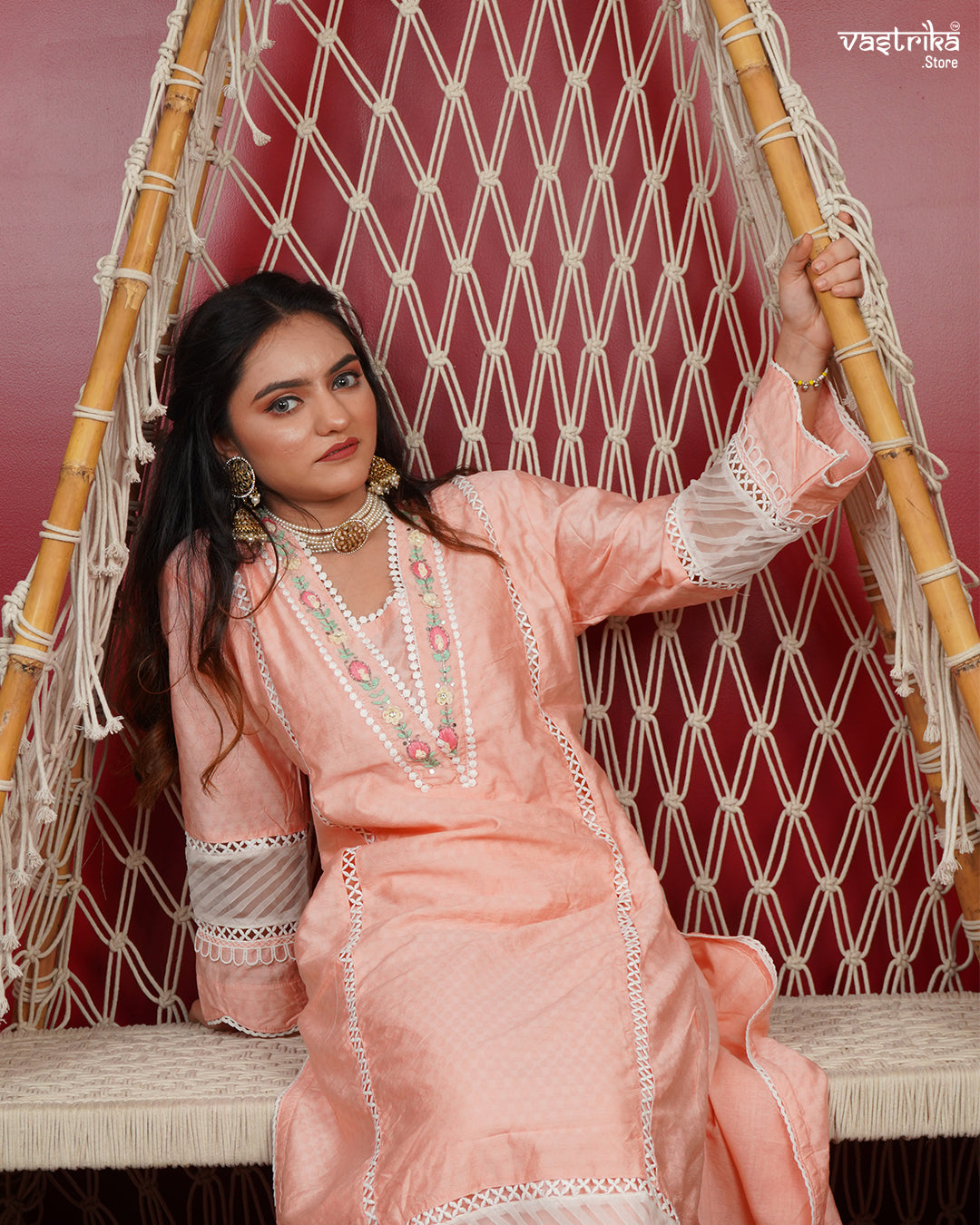 Elegant Handcrafted Kurti Set