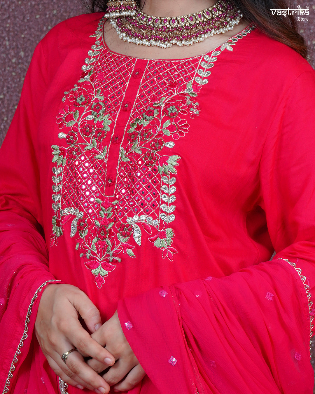 Exquisite Handcrafted Kurti Set