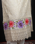 Embroidered Mirror Work Kurti Set