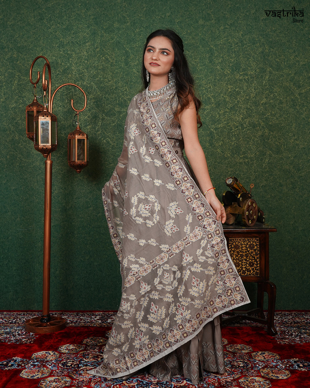 Printed Frock-Style Sharara Set