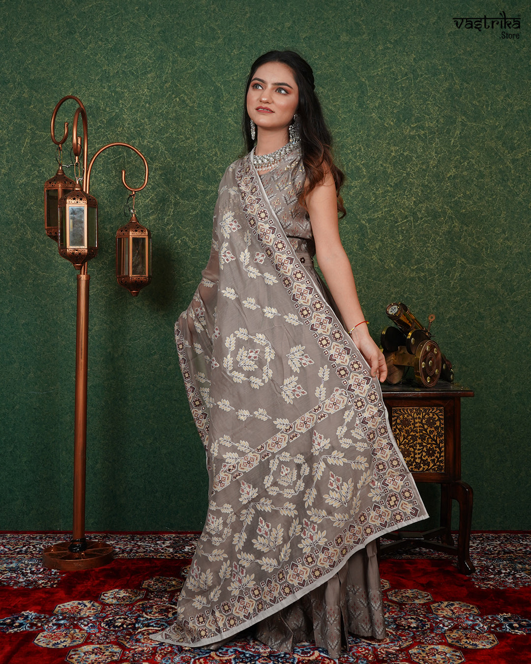 Printed Frock-Style Sharara Set
