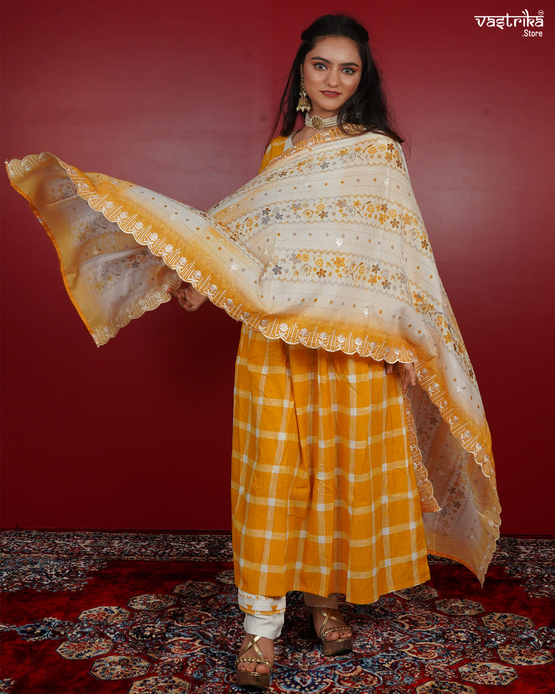Frock-Style Kurti Set