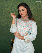 Graceful Hand-Embroidered Kurti Set