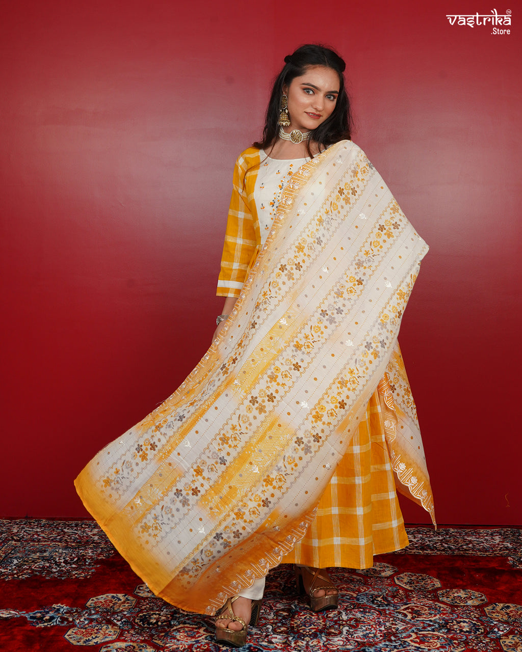 Frock-Style Kurti Set