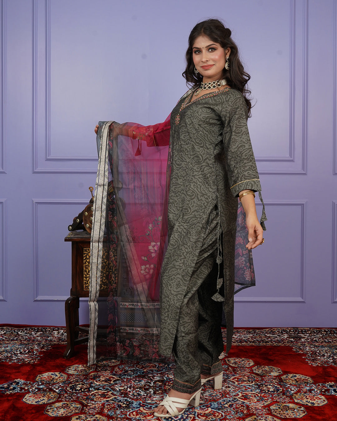 Self-Printed Kurti Set