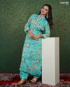 Printed Kurti Set with Handwork