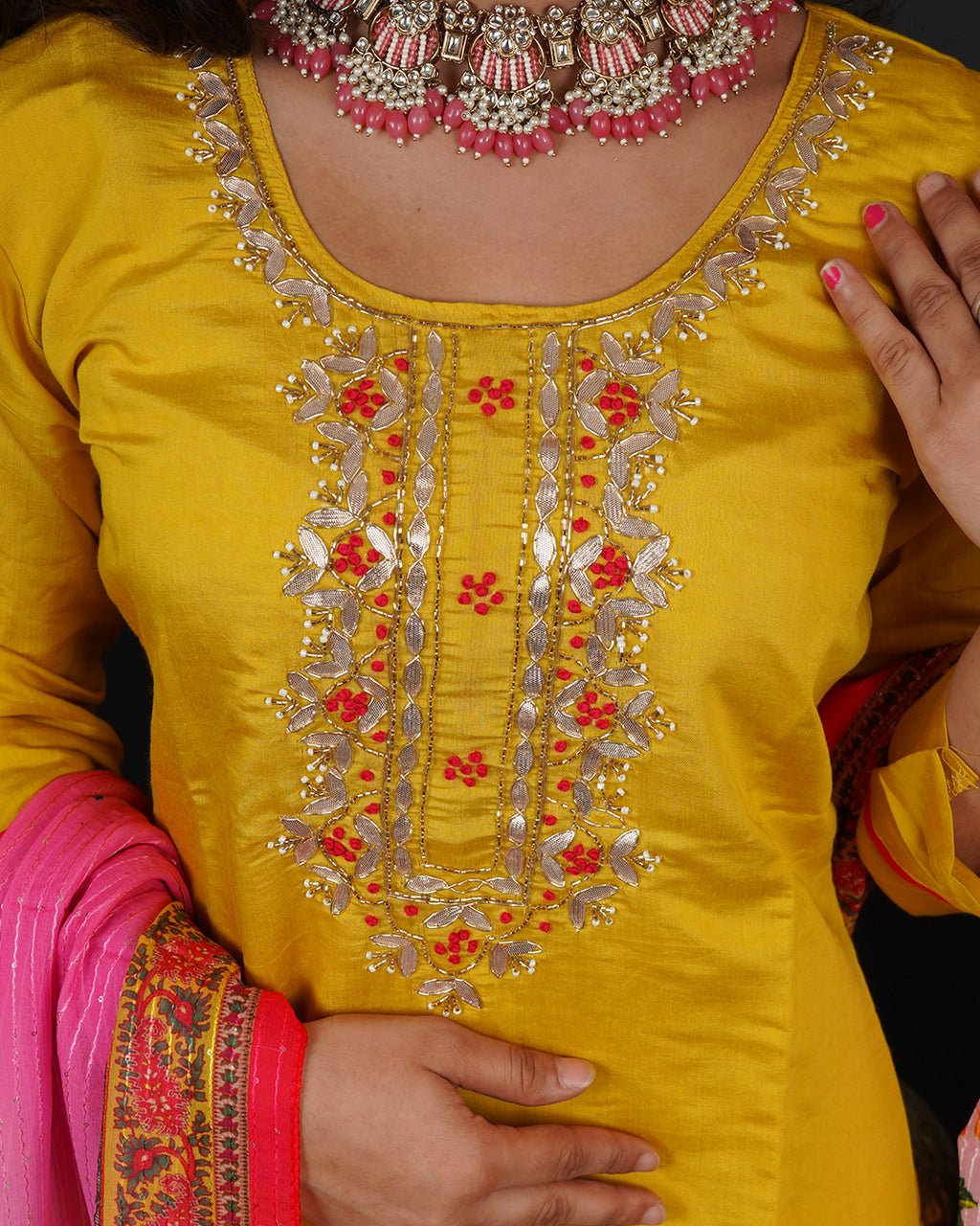 Handworked Kurti Set