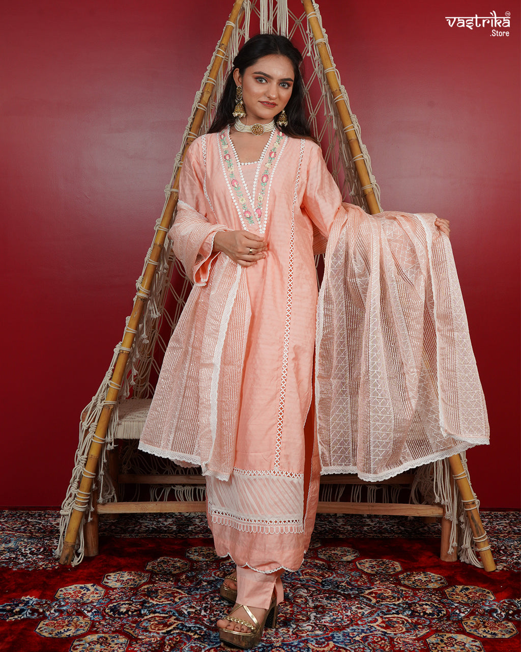 Elegant Handcrafted Kurti Set