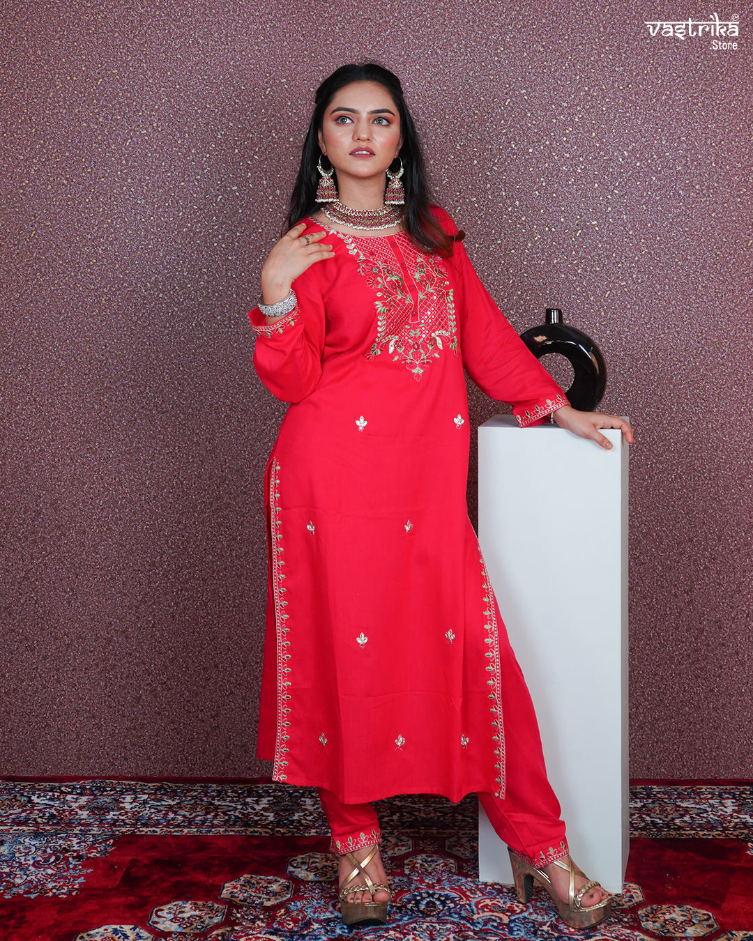 Exquisite Handcrafted Kurti Set