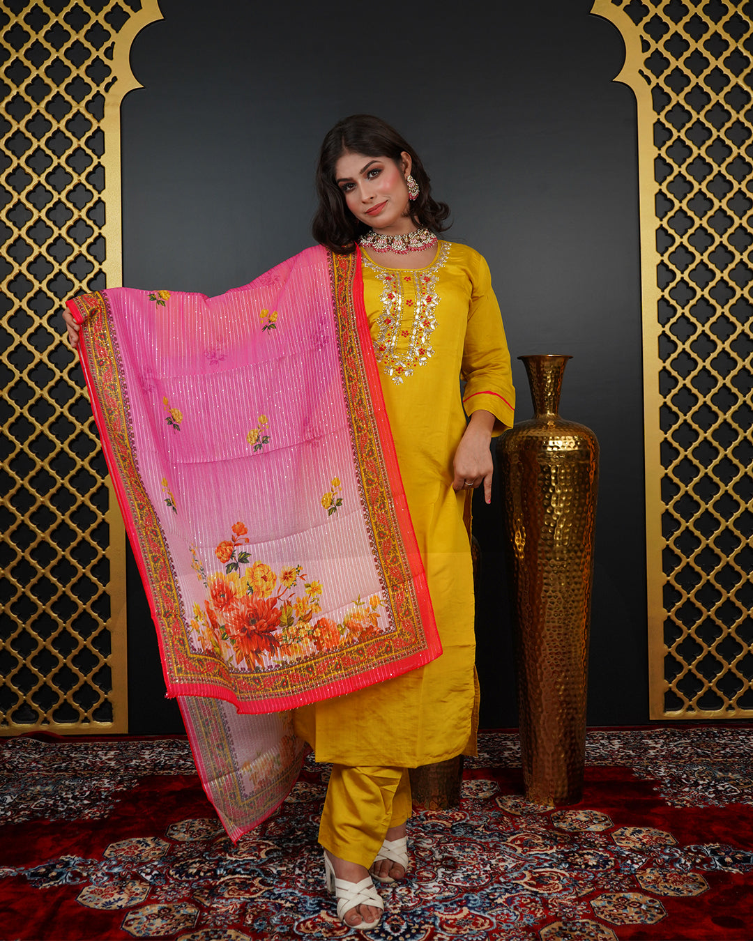 Handworked Kurti Set