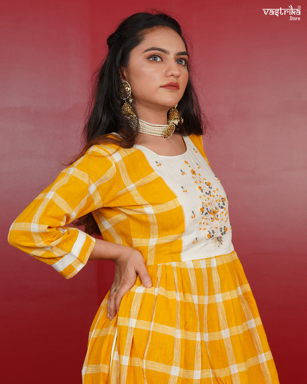 Frock-Style Kurti Set