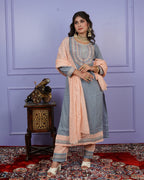 Thread & Chikankari Kurti Set