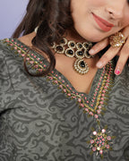 Self-Printed Kurti Set