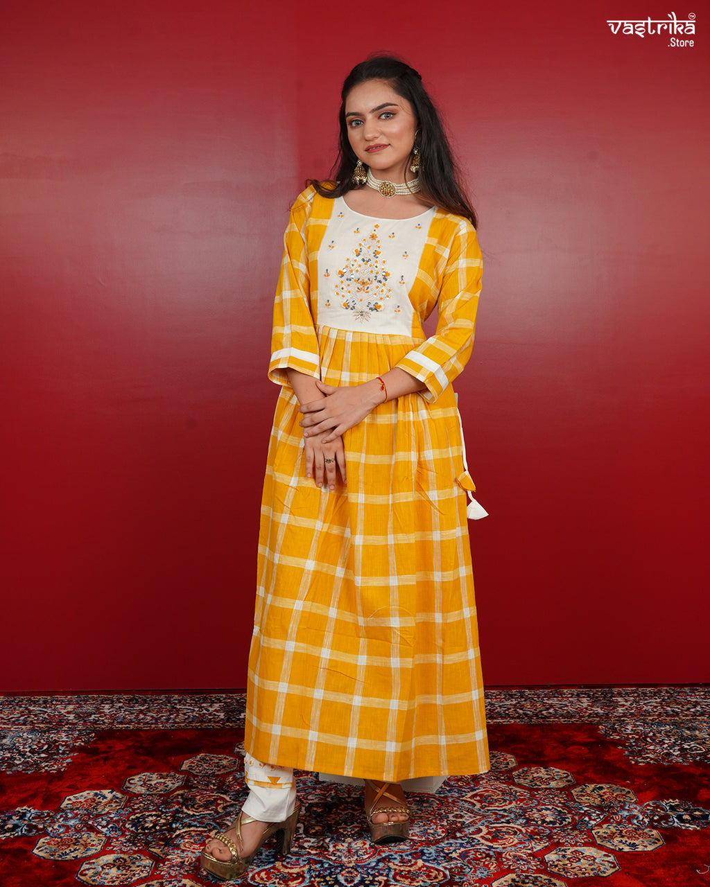 Frock-Style Kurti Set