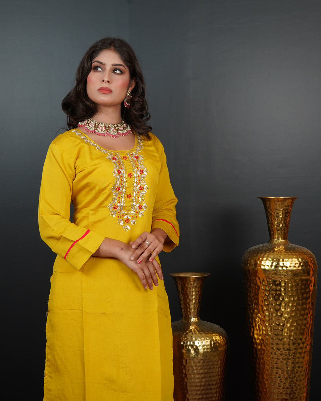 Handworked Kurti Set