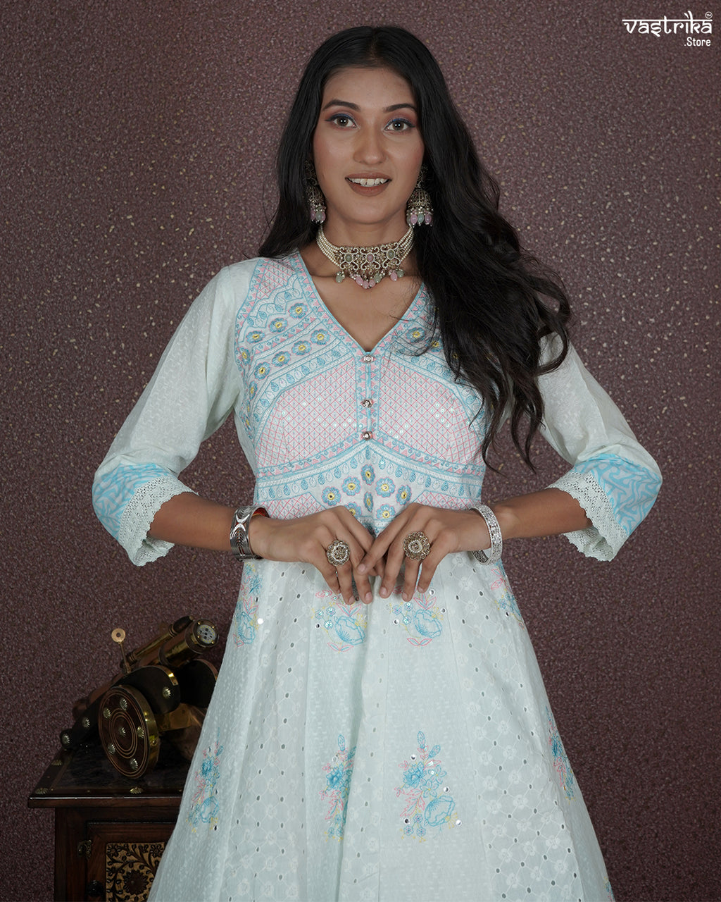 Graceful Resham Detailed Frock