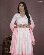Resham Embellished Frock Suit Set