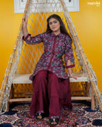 Collar Style Short Kurti Set