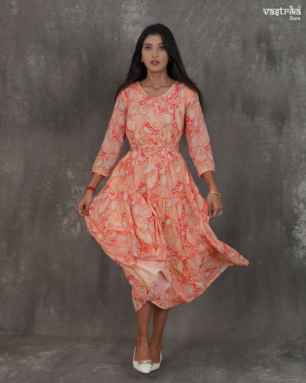 One-Piece Georgette Frock Set