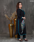Roman Silk Kurti Set with Heavy Dupatta