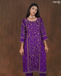Full Jaal Handworked Kurti Set