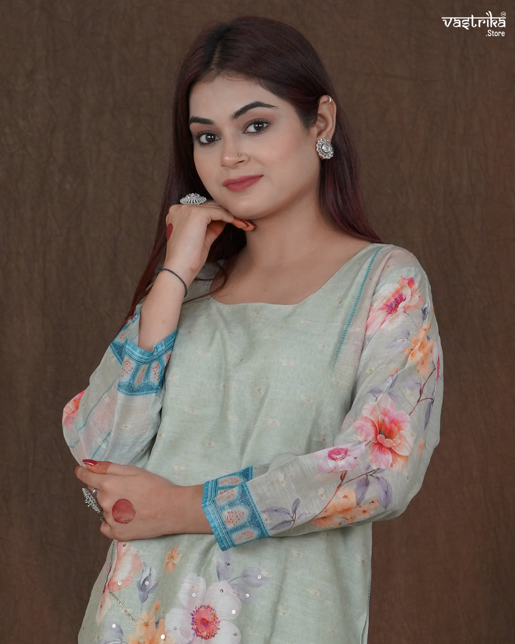 Saanvi Sequin Kurti Set
