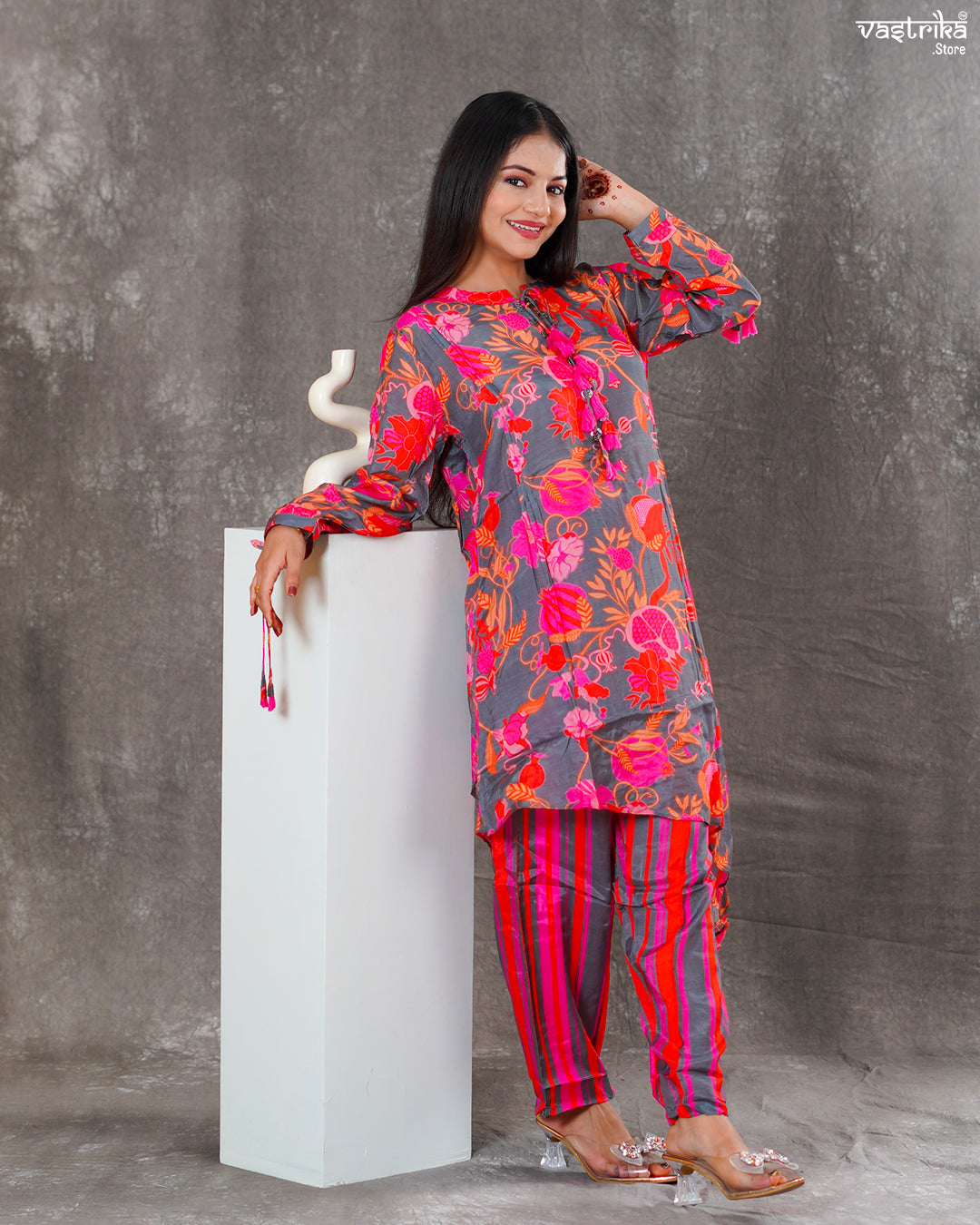 Maslin Silk Kurti Set