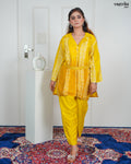 Yellow Silk Coord Set