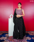Black Georgette Co-ord Set