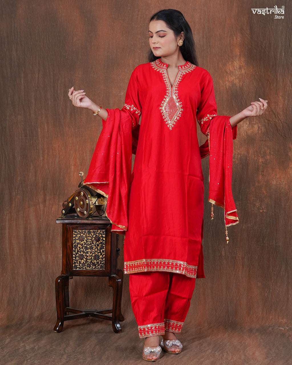 Silk Kurti Set