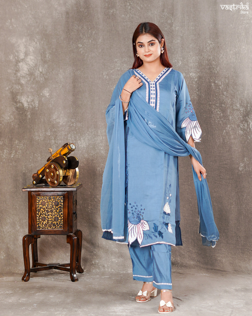 Roman Silk Kurti Set