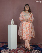 Straight Jari Work Kurti Set