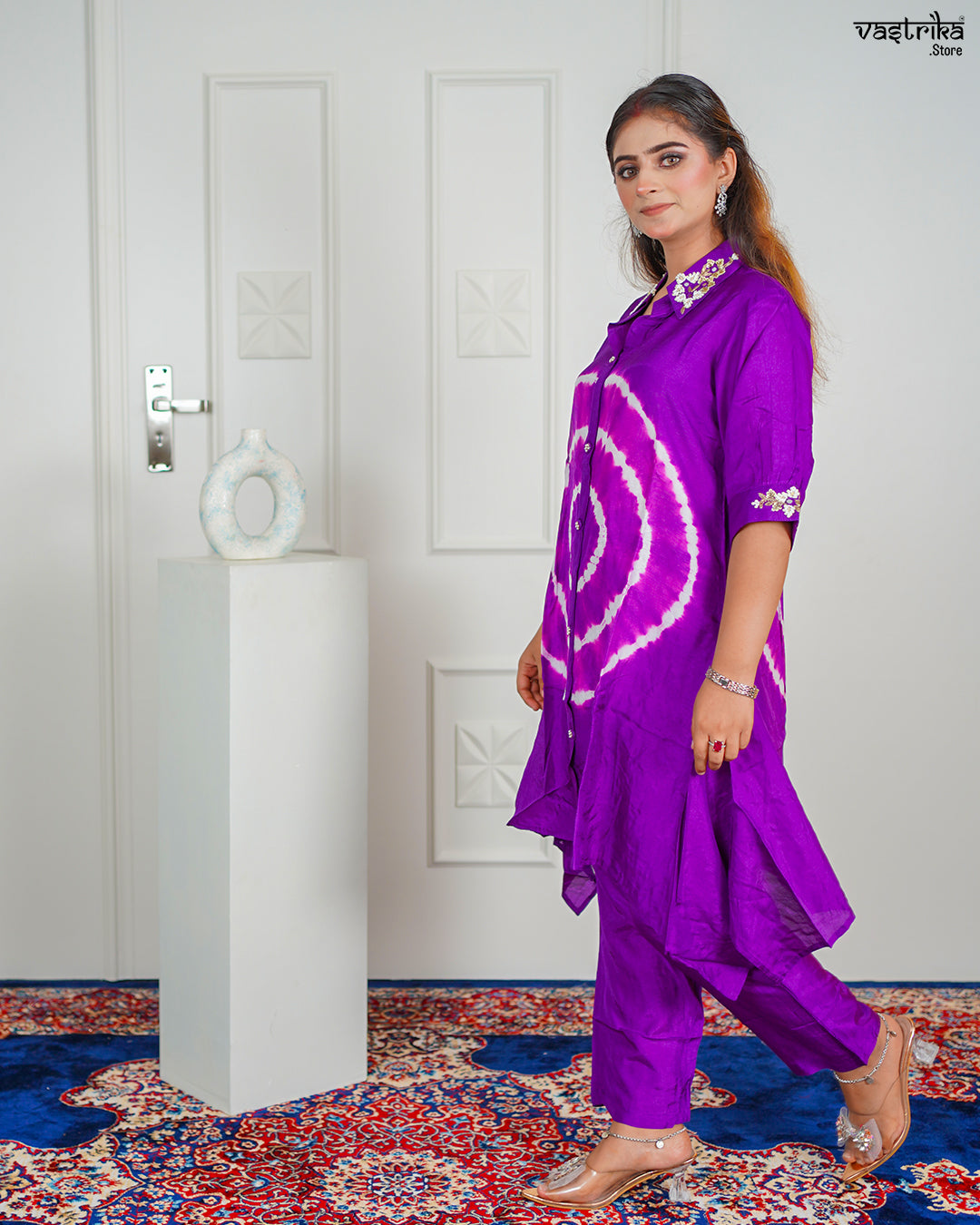 Purple Masleen Coord Set