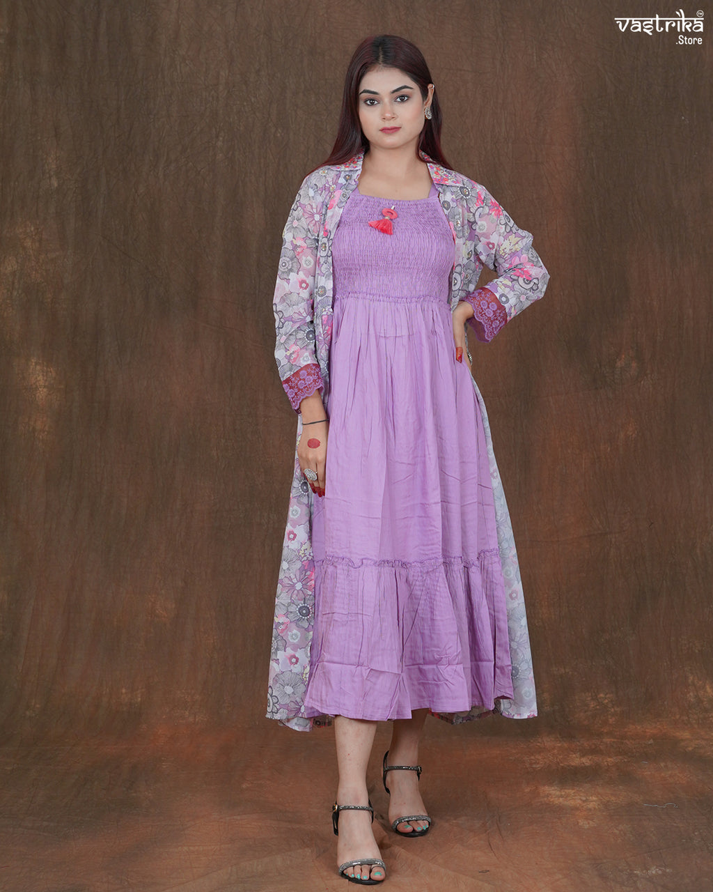 Amara Printed Frock Set