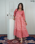 Printed Sequin One-Piece Frock