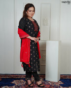 Silk Kurti Set with Jari & Sequin Work