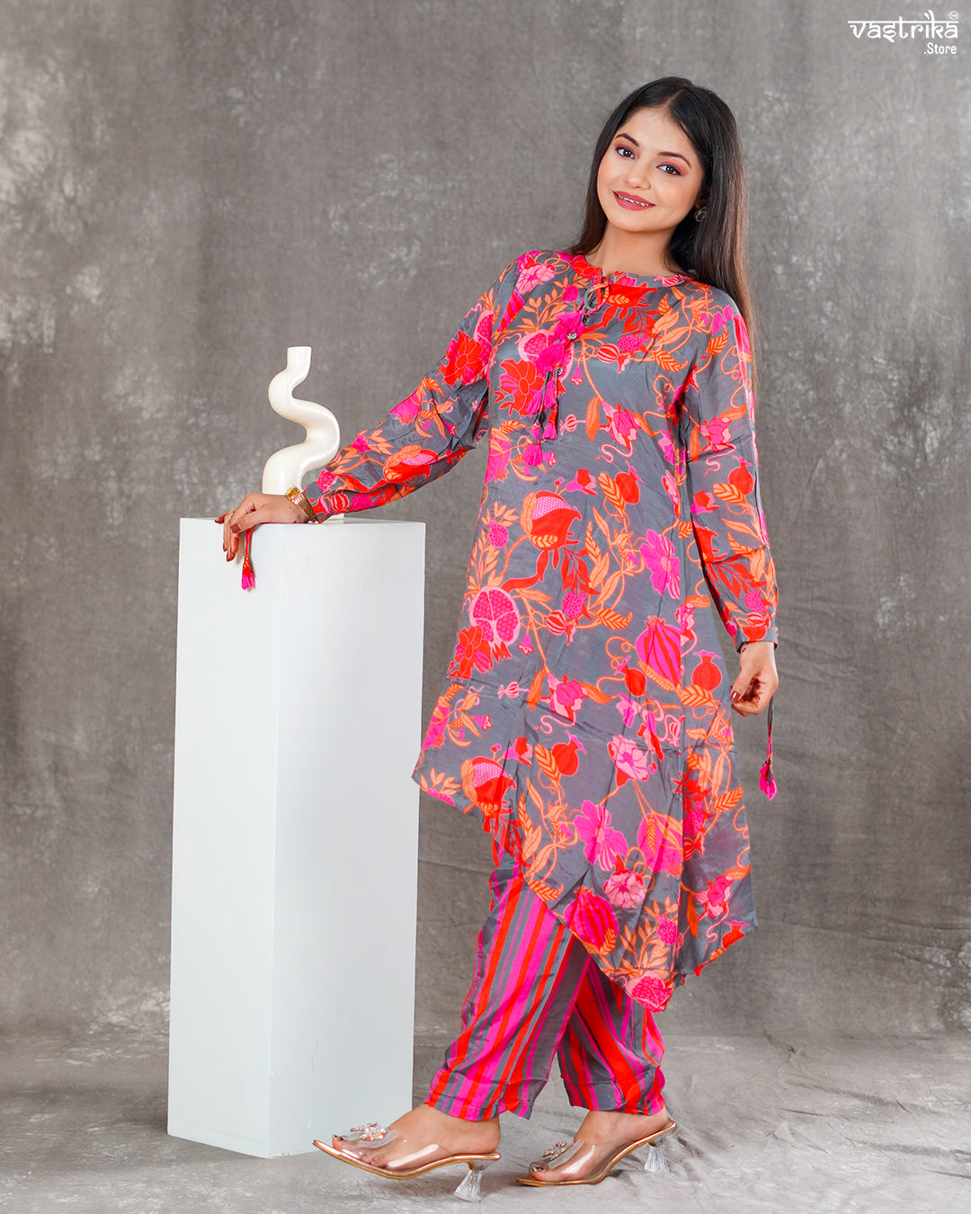 Maslin Silk Kurti Set