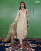 Jari & Handwork Kurti Set