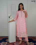 Round-Neck Kurti with Hand Embroidery