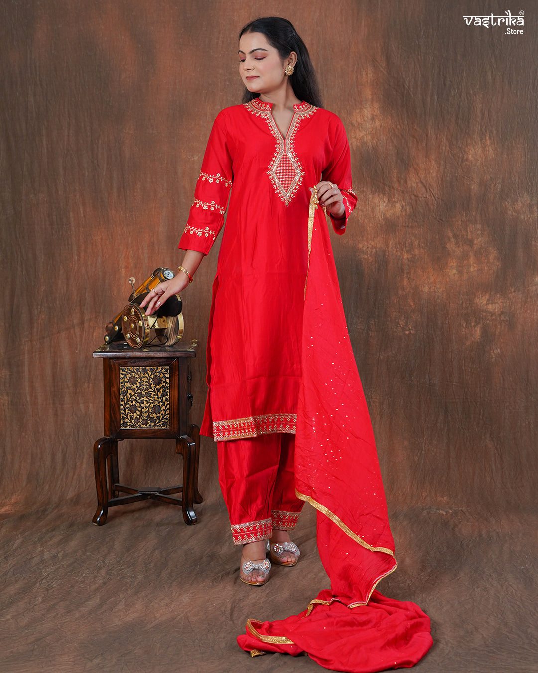 Silk Kurti Set