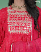 Nyra Cut Resham Embroidered Kurti Set