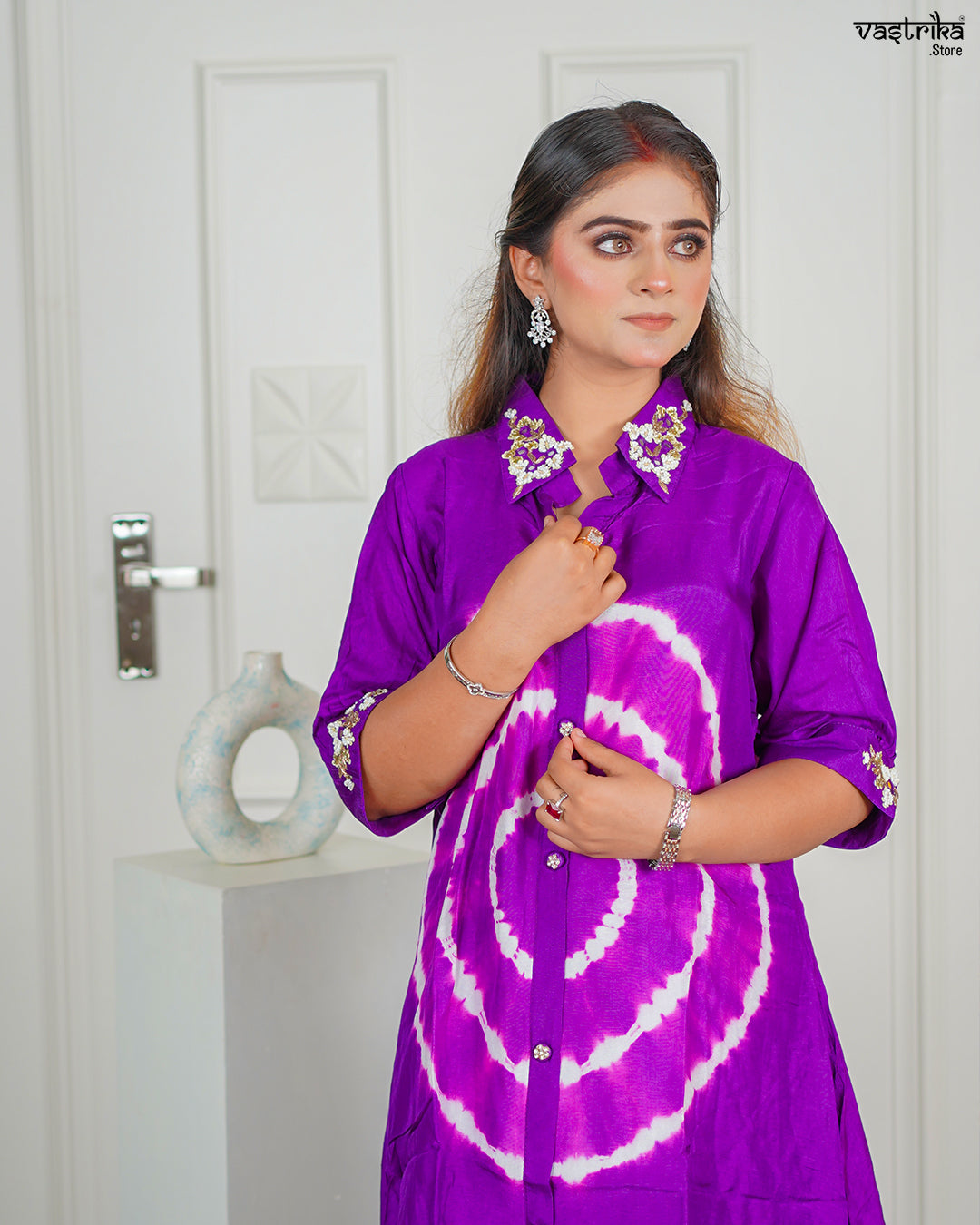 Purple Masleen Coord Set