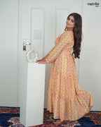Hand-Worked Round Neck Shirt-Style Frock